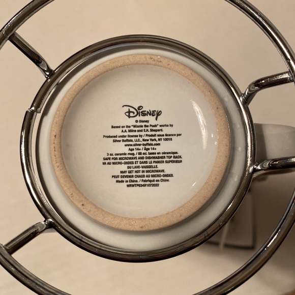Disney stacked espresso mugs, set of for 4 mugs 3oz each Winnie the Pooh NEW - Picture 5 of 7